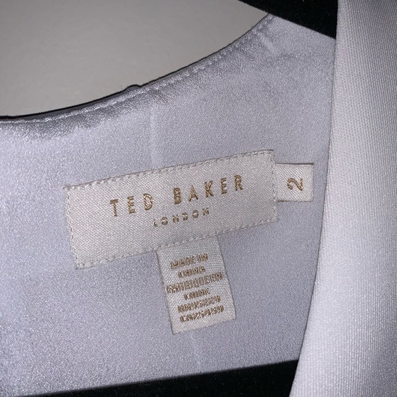 pink and white floral red baker dress - size 2 - US 6 - Picture 2 of 3